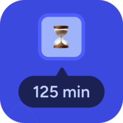 125 min — Shorter test length